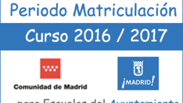 Periodo de matriculación escuelas de Madrid